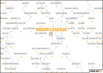 map of Podurile de Sus