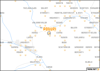 map of Poduri