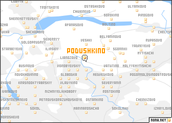 map of Podushkino