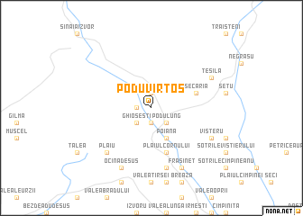 map of Podu Vîrtos