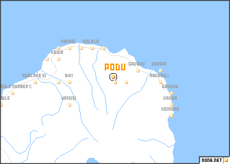 map of Podu