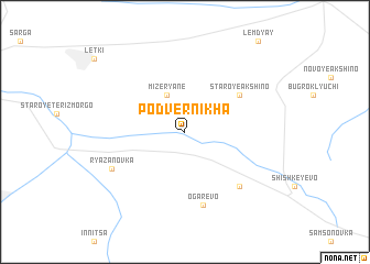 map of Podvernikha