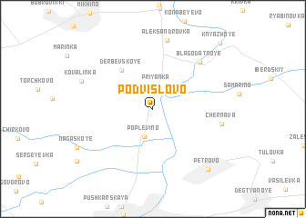 map of Podvislovo