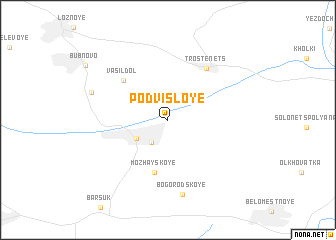 map of Podvisloye