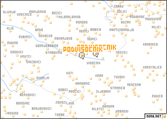 map of Podvisočnik