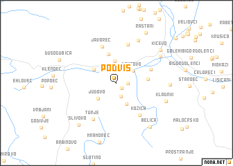 map of Podvis