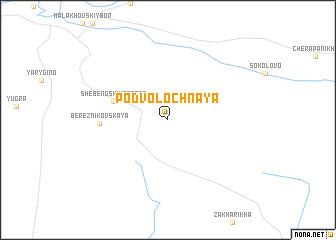 map of Podvolochnaya