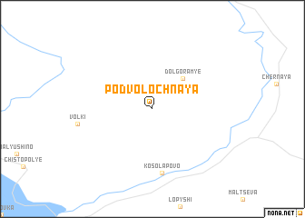 map of Podvolochnaya