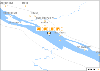 map of Podvoloch\