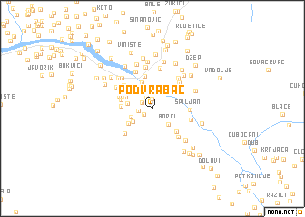 map of Podvrabač