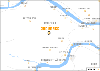 map of Podvrška