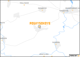 map of Podvysokoye