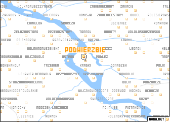 map of Podwierzbie