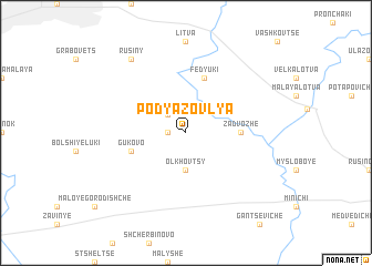 map of Pod”yazovlya