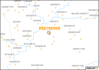 map of Podymenka