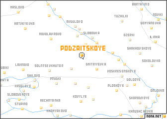 map of Podzaitskoye