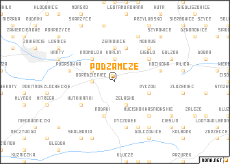 map of Podzamcze