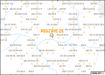 map of Podzamcze