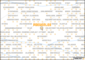 map of Poederlee