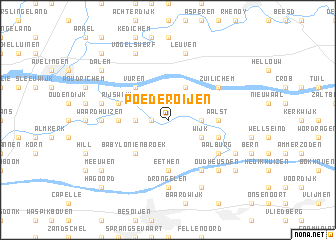 map of Poederoijen