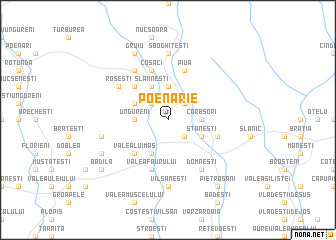 map of Poenărie