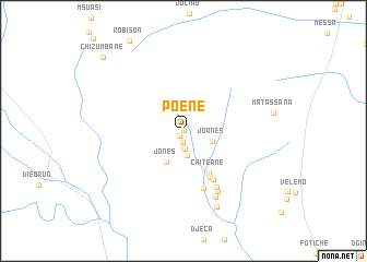 map of Poene