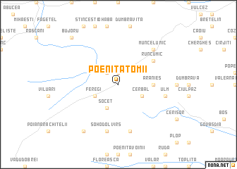 map of Poeniţa Tomii