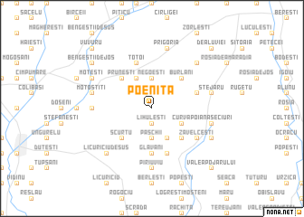 map of Poeniţa