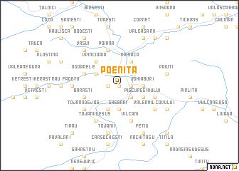 map of Poeniţa