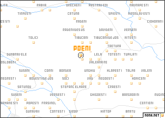 map of Poeni