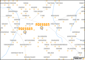 map of Poèssén