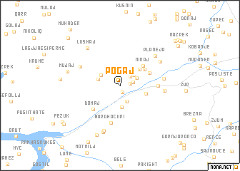 map of Pogaj