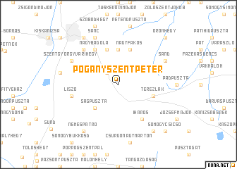 map of Pogányszentpéter