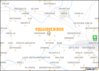 map of Poggio a Caiano