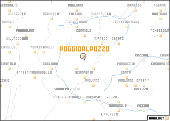 map of Poggio al Pozzo