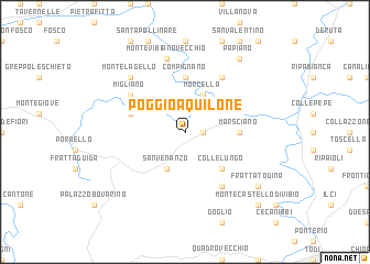 map of Poggio Aquilone