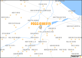 map of Poggio Berni