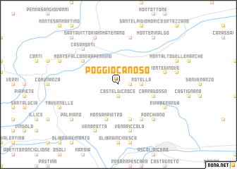 map of Poggio Canoso