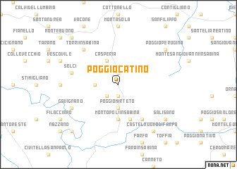 map of Poggio Catino