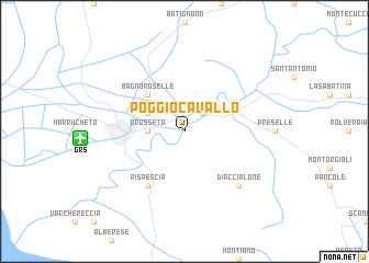 map of Poggio Cavallo