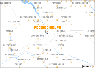 map of Poggio Cinolfo