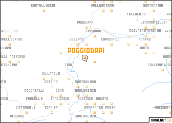 map of Poggio dʼApi