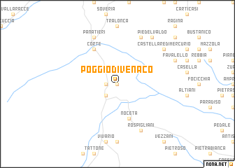 map of Poggio-di-Venaco