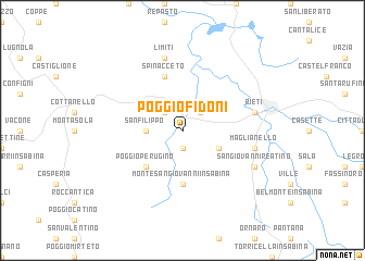 map of Poggio Fidoni