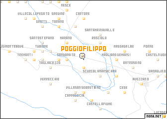 map of Poggio Filippo