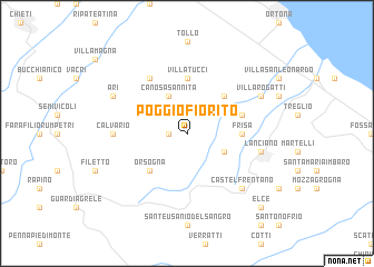 map of Poggiofiorito