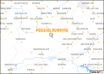 map of Poggio Lavarino
