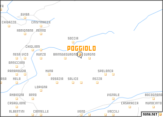 map of Poggiolo