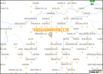 map of Poggio-Marinaccio