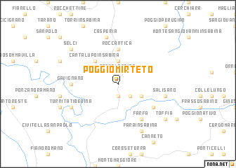 map of Poggio Mirteto